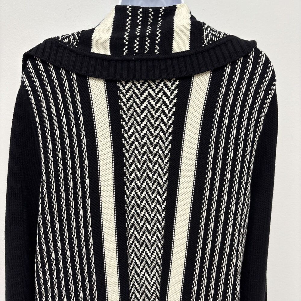 Vintage Liz Claiborne Duster Cardigan Open Long Sweater Shawl Collar Womens XL - Picture 8 of 11